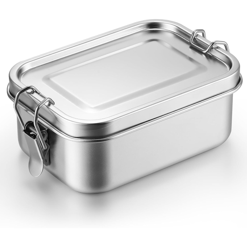 Food Storage Hot Box - ภาชนะเก็บอาหารสแตนเลสพร้อมฝาปิด กล่องอาหารกลางวัน กล่องจัดระเบียบตู้เย็น กล่องเตรียมอาหาร กล่องอาหารพกพาสำหรับกิจกรรมกลางแจ้ง