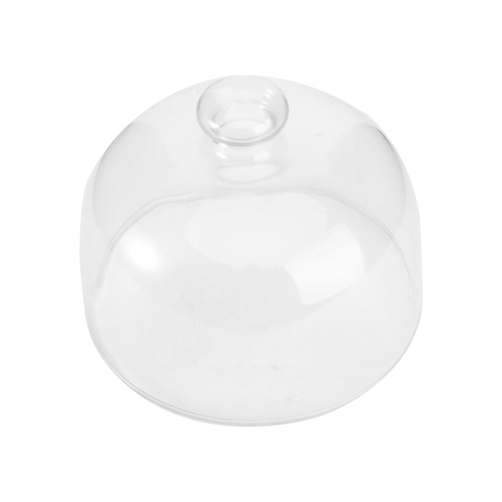 Food Storage Glass Round - ฝาครอบเค้กใส 1 ชิ้น ทำจากแก้วปลอดสารตะกั่ว สำหรับเก็บอาหาร จานเค้กป้องกันรอยขีดข่วน
