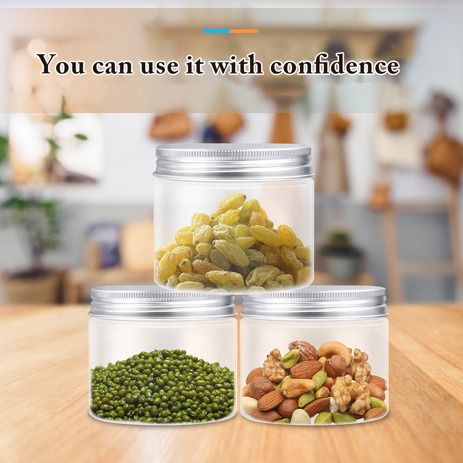 Food Storage Lid - ชุดโหลแก้วเก็บอาหาร 12 ชิ้น โหลแก้วแบบปิดผนึกใช้ซ้ำได้สำหรับแยม น้ำผึ้ง น้ำเชื่อม