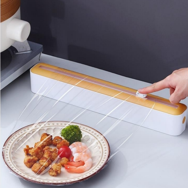 Food Storage Utensils - อาหารพลาสติก Cling Wrap Dispensers ผู้ถือฟอยล์เครื่องตัดห้องครัวอุปกรณ์เสริมเครื่องครัวอลูมิเนียมฟอยล์และเครื่องจ่ายฟิล์ม