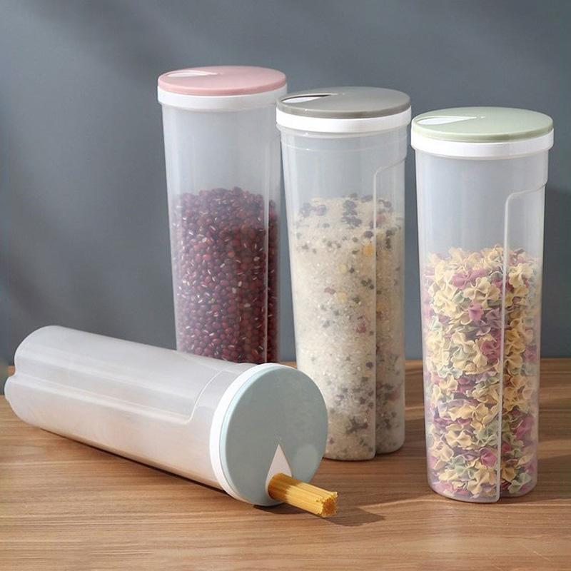 Food Storage In Pantry - กล่องเก็บเส้นก๋วยเตี๋ยวพลาสติกเกรดอาหาร กล่องเก็บอาหารในครัวแบบมีฝาปิด กล่องจัดระเบียบแบ่งส่วนสำหรับเก็บของในครัว