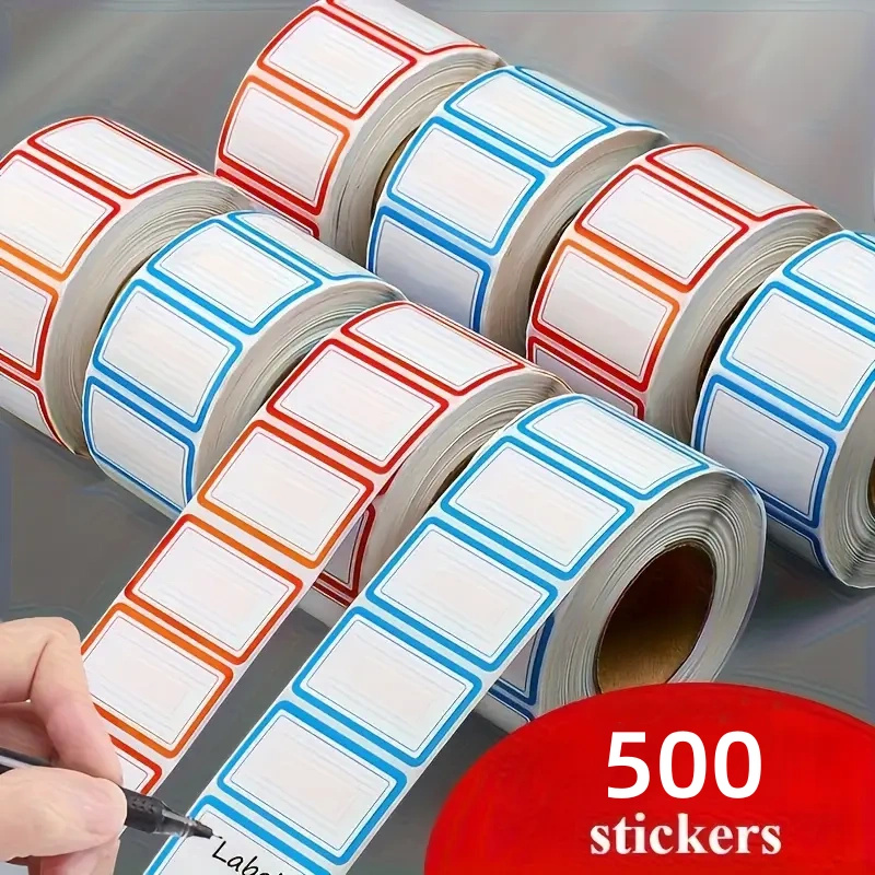 Food Storage Utensils - สติกเกอร์ติดตู้แช่แข็ง 500 ชิ้น ไม่มีคราบกาวหล่น กันน้ำและกันน้ำมัน ใช้ได้กับตู้แช่แข็ง