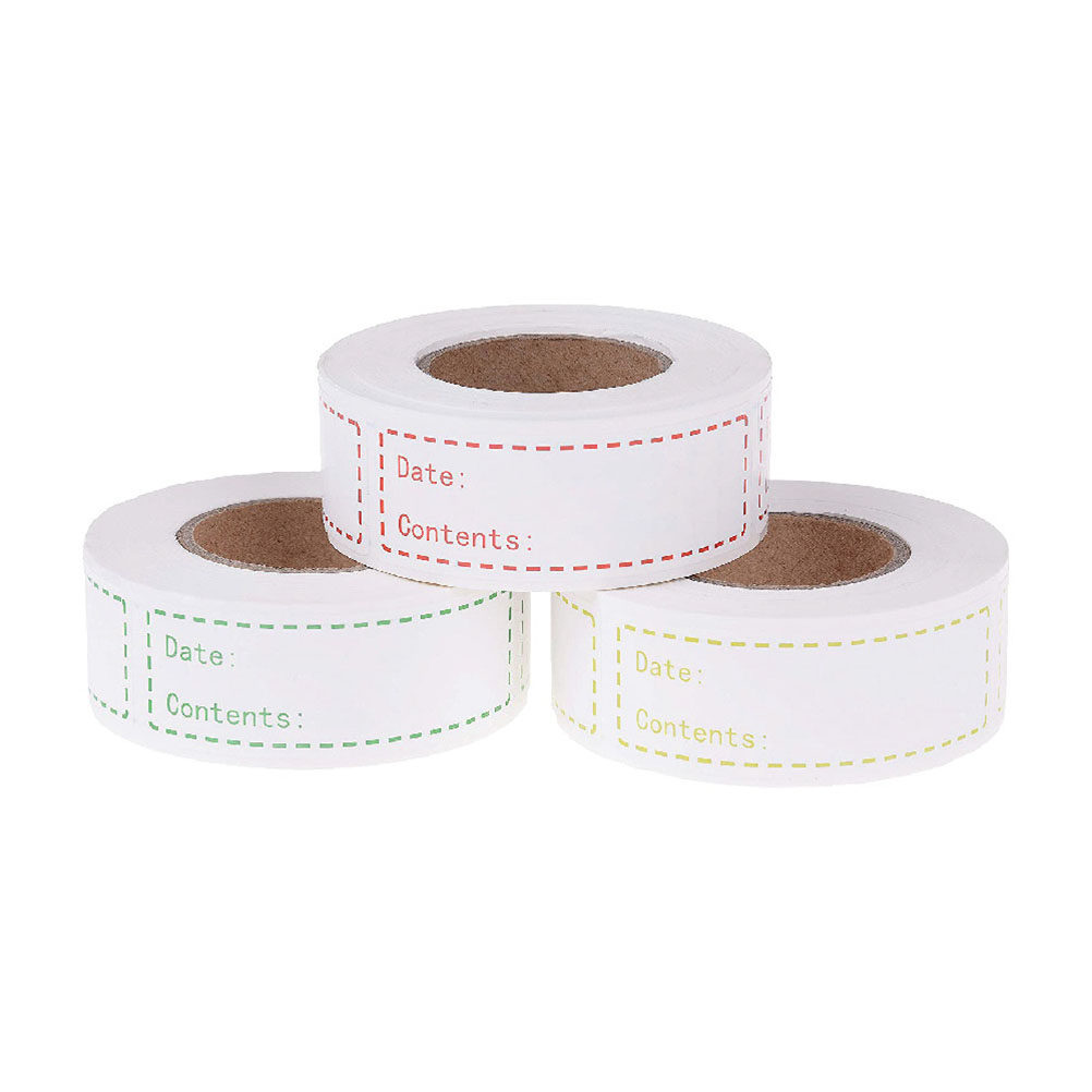 Food Storage Notes - สติกเกอร์ติดฉลากเก็บอาหาร 500 ชิ้น สำหรับบันทึกวันที่ ติดด้วยมือ แยกประเภท