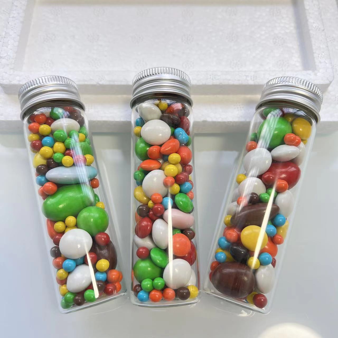 Food Storage Notes - ขวดแก้วใส่น้ำมันปรุงอาหารขนาด 50 มล. พร้อมฝาปิดอะลูมิเนียม 12/21 ชิ้น