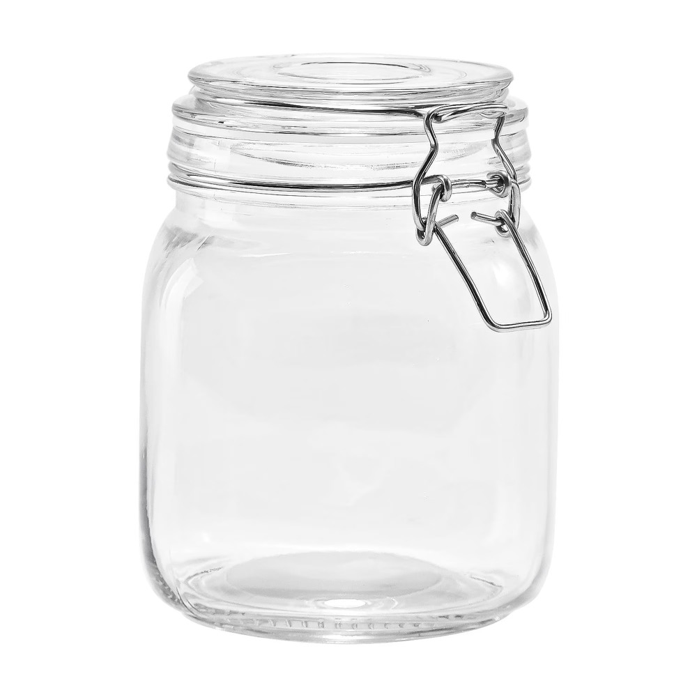 Food Storage Plastic Container - โหลแก้วเก็บอาหาร Mainstays ขนาด 38 ออนซ์ พร้อมฝาปิดล็อคแน่นสนิท