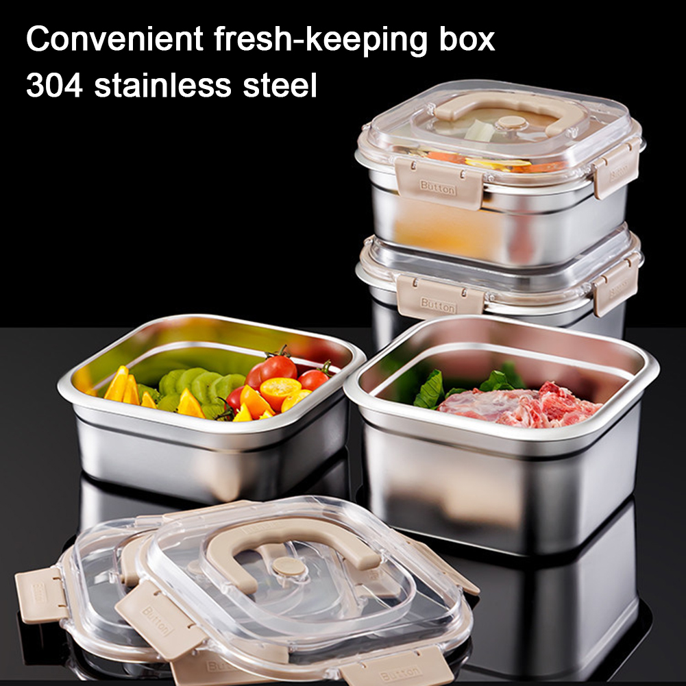 Food Storage Hot Box - Hot Kitchen สแตนเลสสตีลสดกล่องผลไม้ขนมขบเคี้ยวกล่องอาหารกลางวันตู้เย็นเกรดอาหารเก็บปิกนิกกลางแจ้งกรณี
