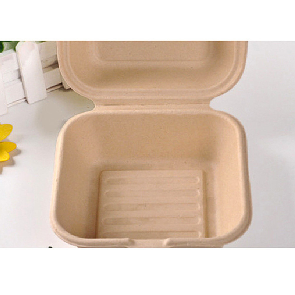 Food Storage Hot Box - กล่องใส่อาหารกระดาษรักษ์โลก 25 ชิ้น พร้อมฝาปิดกันรั่ว สำหรับใส่อาหารร้อนและเย็นแบบใช้ครั้งเดียว