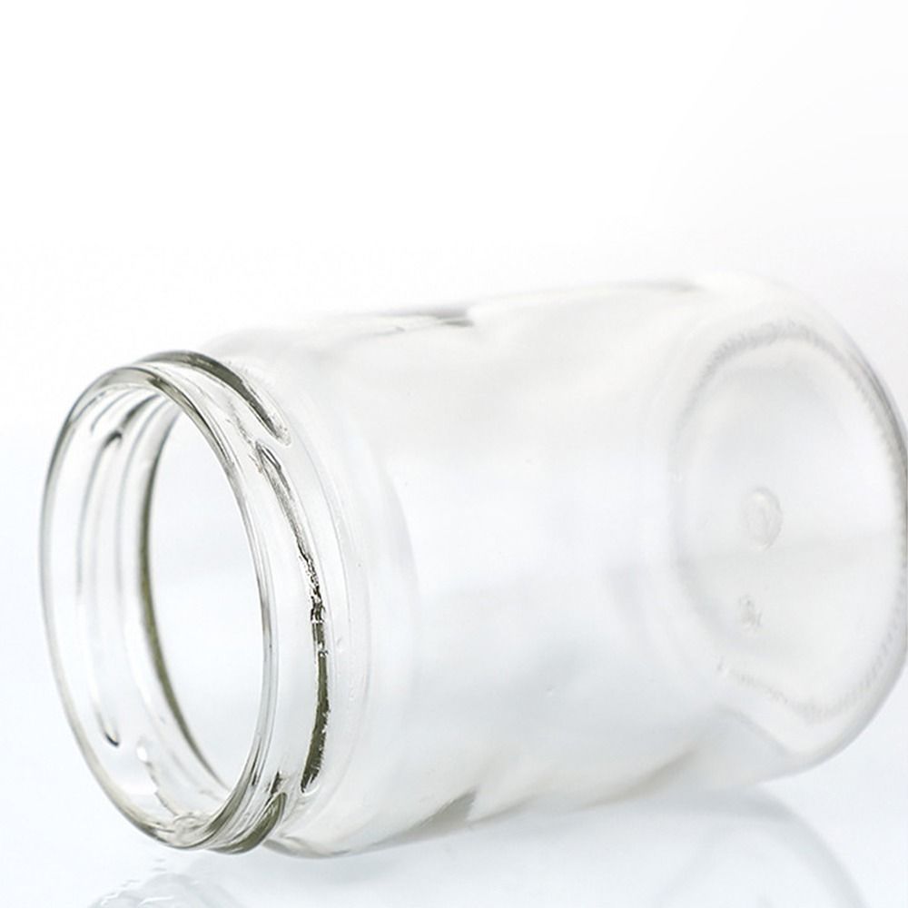 Food Storage Glass Round - ขวดแก้วฝาปิดสุญญากาศสีดำ 1 ชิ้น สำหรับเก็บอาหารในครัว ขนาด 100