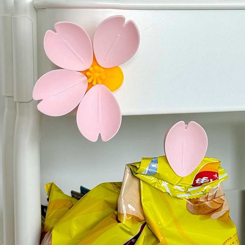 Food Storage Of Plants - คลิปแม่เหล็กซากุระ อุปกรณ์ครัวสร้างสรรค์ อุปกรณ์ปิดผนึกขนมอเนกประสงค์ ที่เก็บอาหาร คลิปทรงกลีบดอกไม้สุดน่ารักสำหรับตู้เย็นในบ้าน