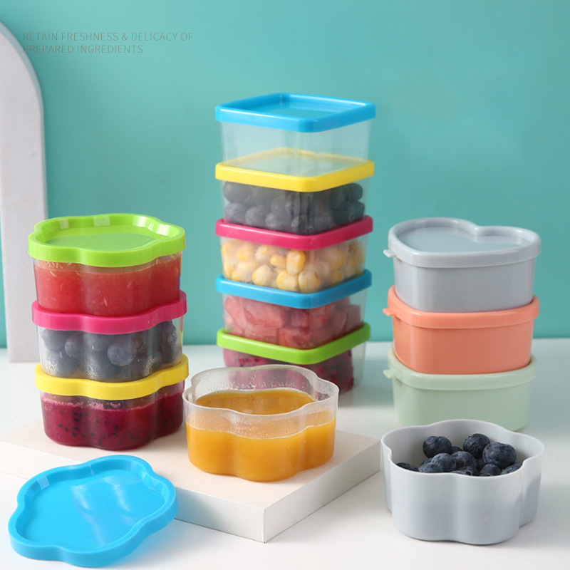 Food Storage Acrylic Containers - HUA HUA 8/9 ชิ้น Mini Squeeze