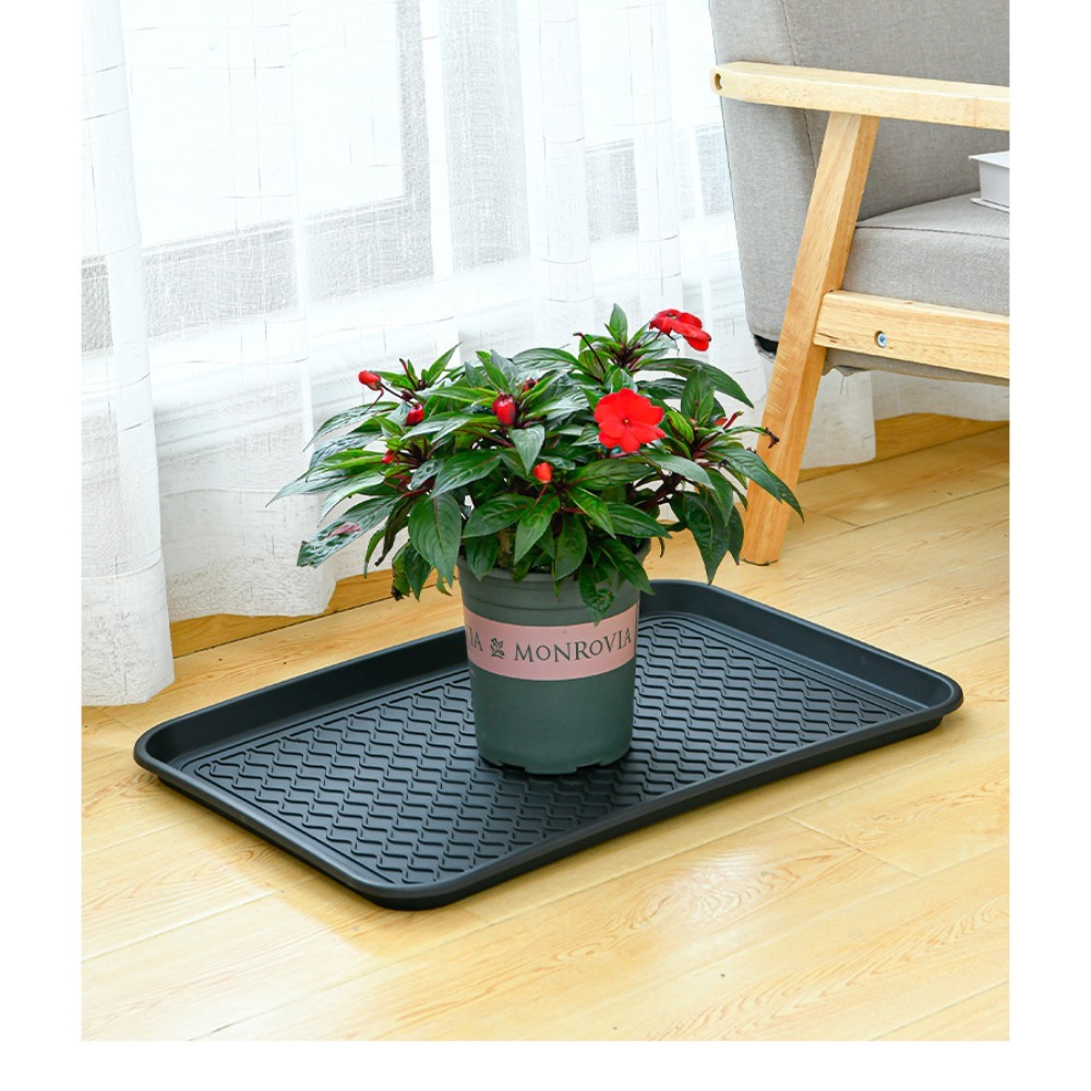 Food Storage Of Plants - ถาดพลาสติกอเนกประสงค์ ถาดรองรองเท้าอเนกประสงค์ ถาดรองกระถางต้นไม้ แผ่นรองอาหารสัตว์เลี้ยง ถาดเก็บของสำหรับของใช้เบ็ดเตล็ด กระถางดอกไม้