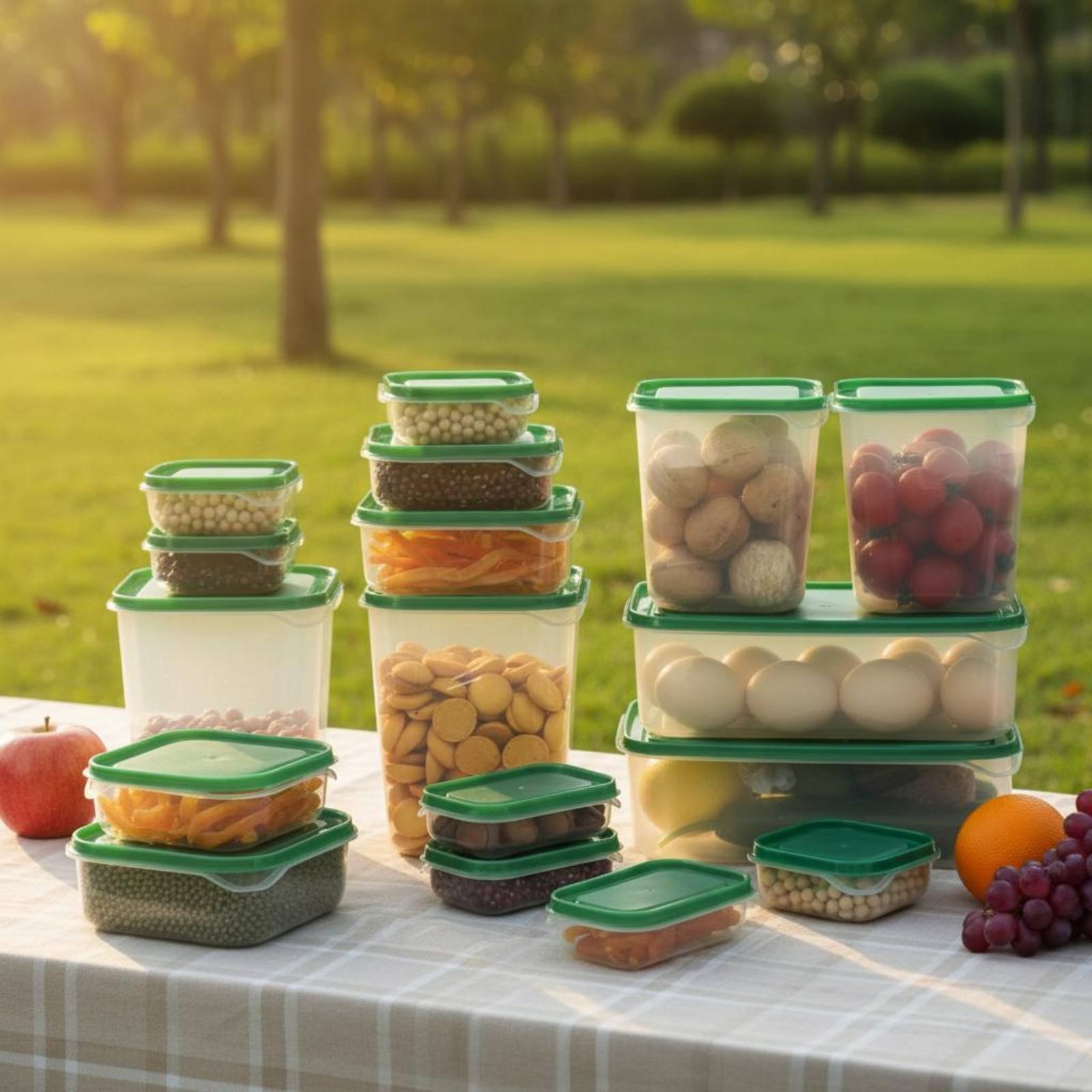 ชุดกล่องเก็บอาหารในตู้เย็น 17  - Food Storage Plastic Container บทวิจารณ์และราคา