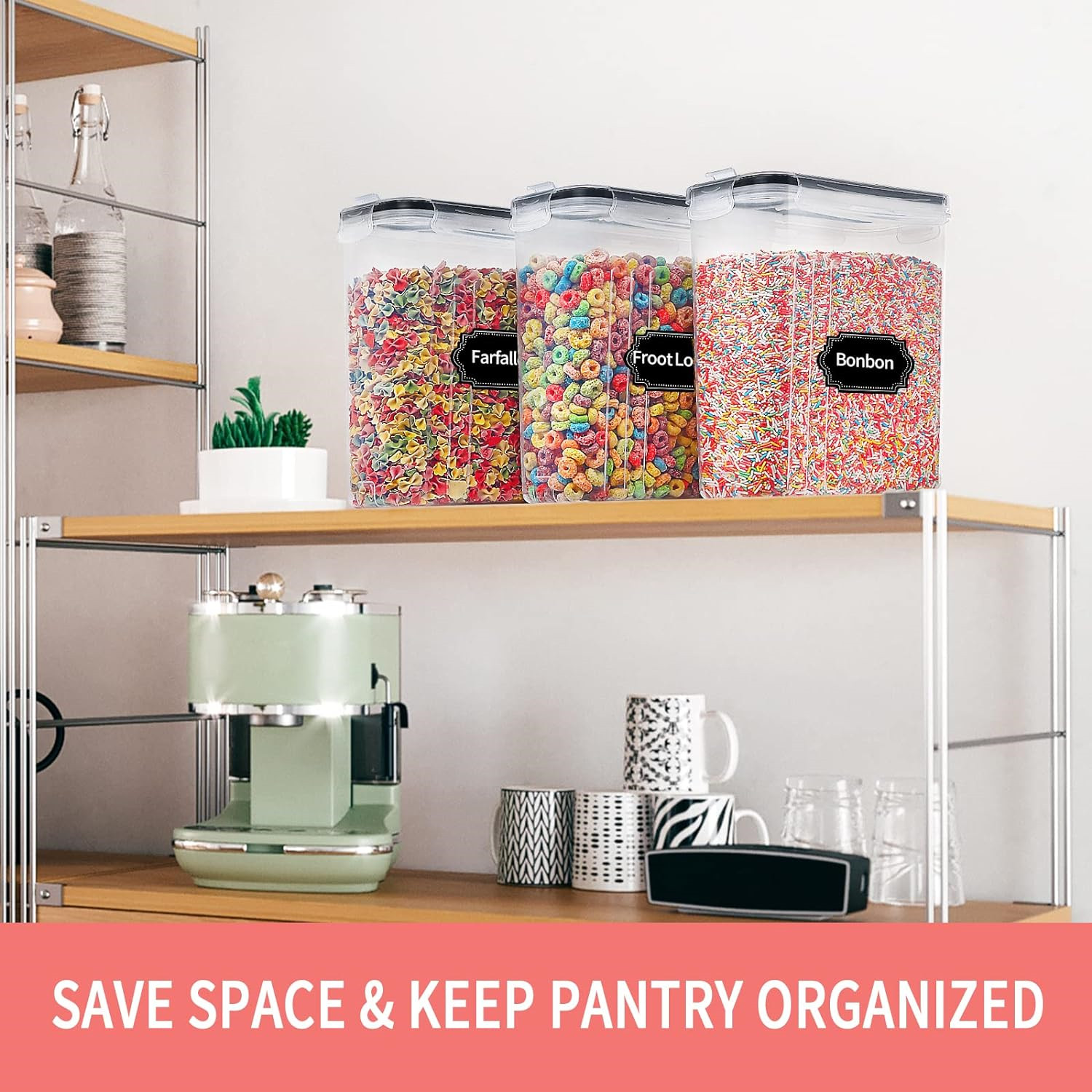 กล่องเก็บซีเรียลขนาด 2.5 ลิตร  - Food Storage Acrylic Containers บทวิจารณ์และราคา