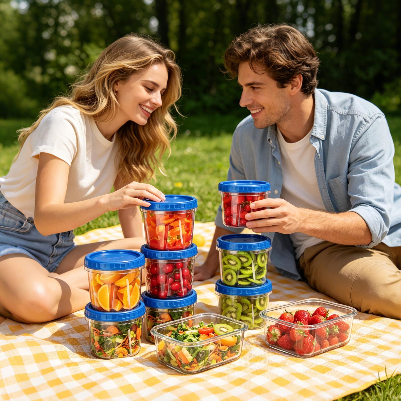 ภาชนะแช่แข็งสำหรับเก็บอาหาร 6  - Food Storage Plastic Container บทวิจารณ์และราคา