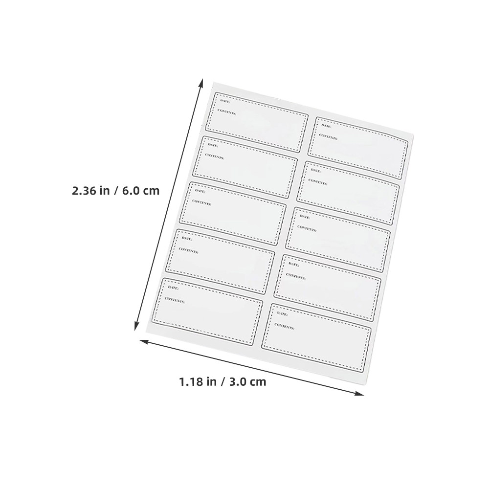 สติกเกอร์ฉลากกันน้ำกันน้ำมัน 1 - Food Storage Notes บทวิจารณ์และราคา
