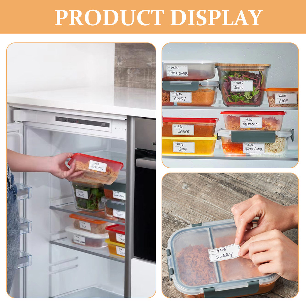 สติกเกอร์ฉลากกันน้ำกันน้ำมัน 1 - Food Storage Notes บทวิจารณ์และราคา