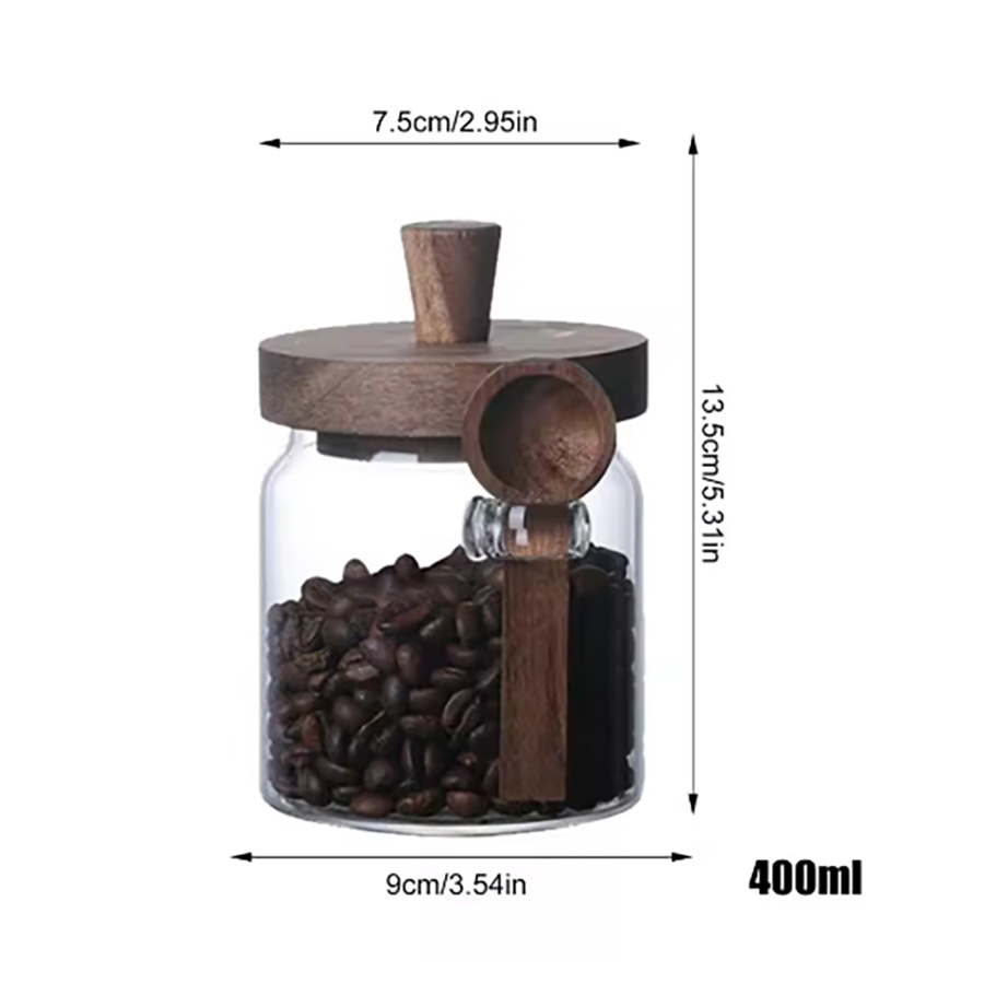 ภาชนะเก็บอาหารแก้วพร้อมฝาปิดไม - Food Storage Jars With Wooden Lids บทวิจารณ์และราคา