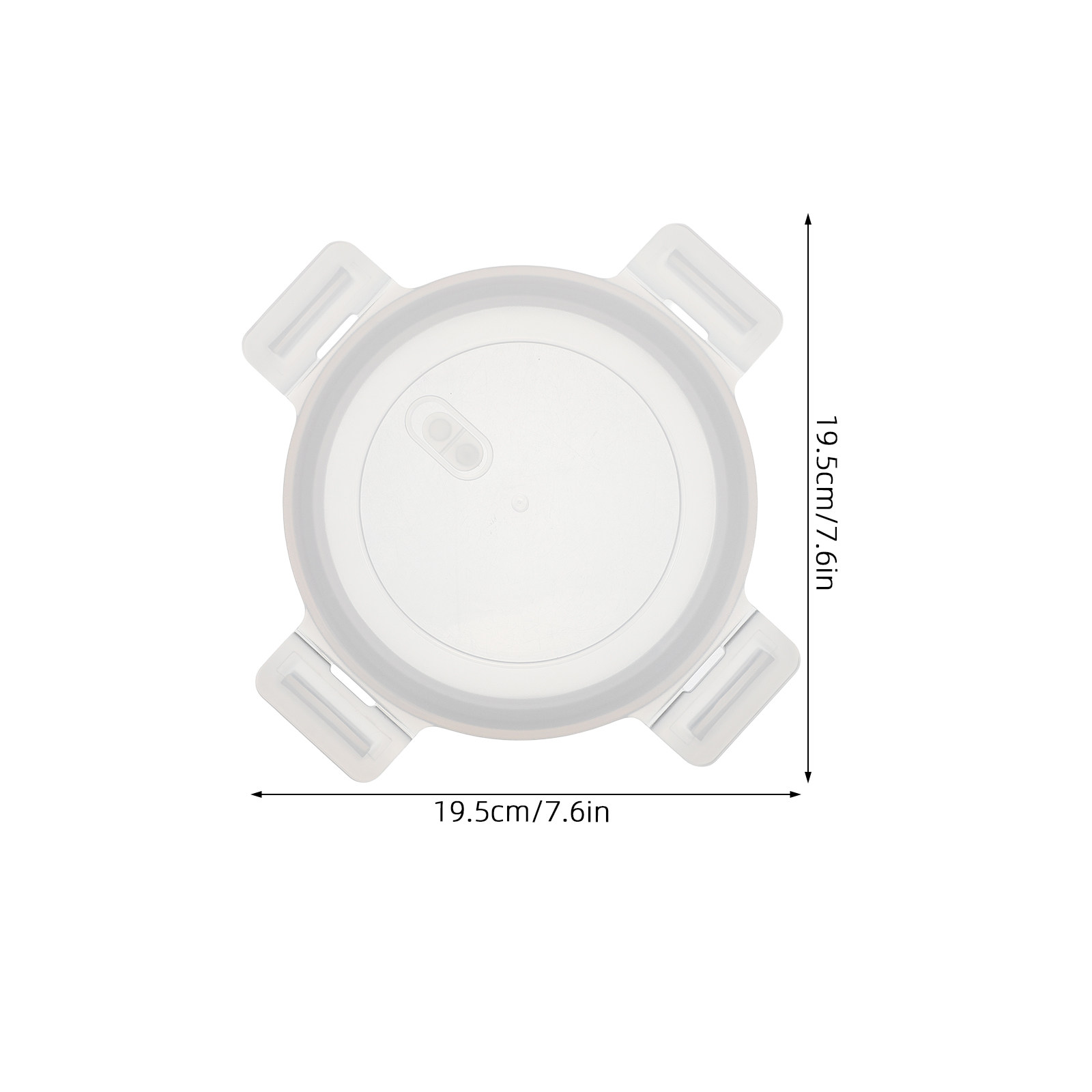 ฝาปิดภาชนะทรงกลมขนาด 6 นิ้ว พร - Food Storage Glass Round บทวิจารณ์และราคา