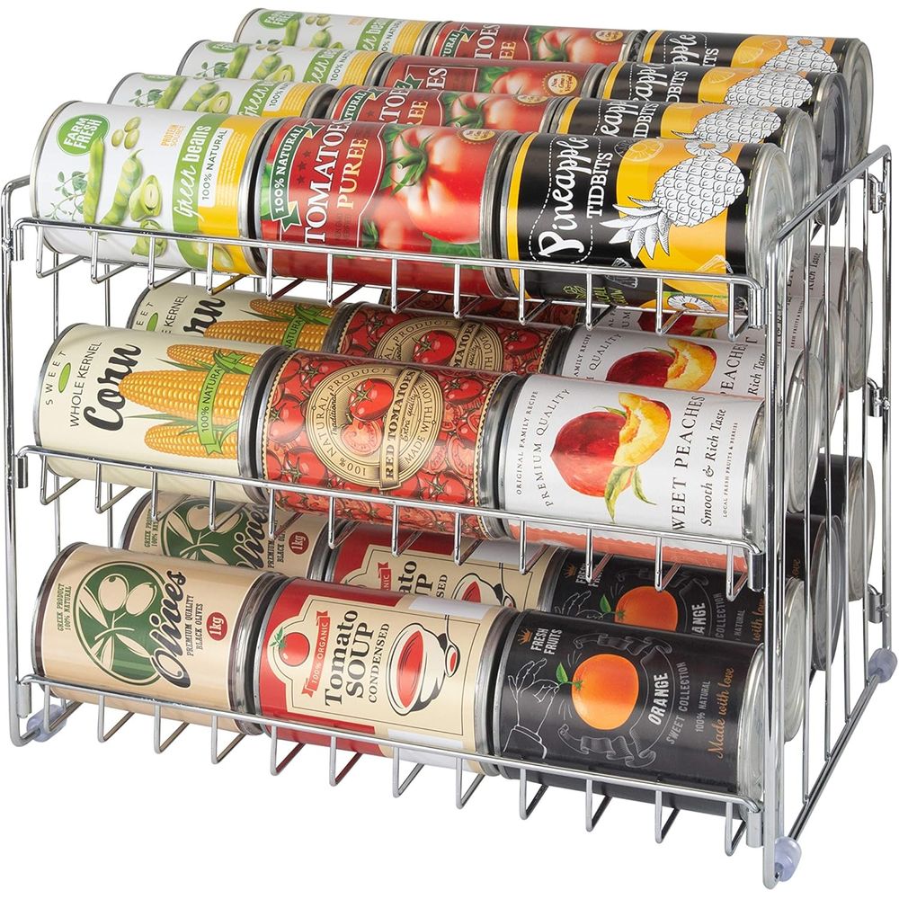 ที่จัดกระป๋อง 3 ชั้น |   ชั้นว - Food Storage In Pantry บทวิจารณ์และราคา