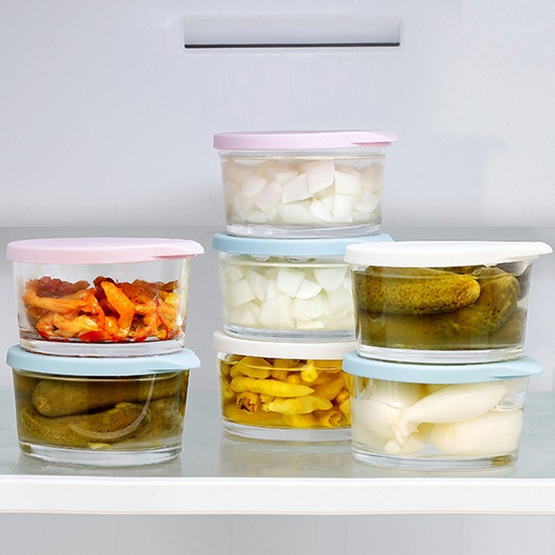 ● ภาชนะเก็บอาหารทรงกลมสำหรับใช - Food Storage Glass Round บทวิจารณ์และราคา