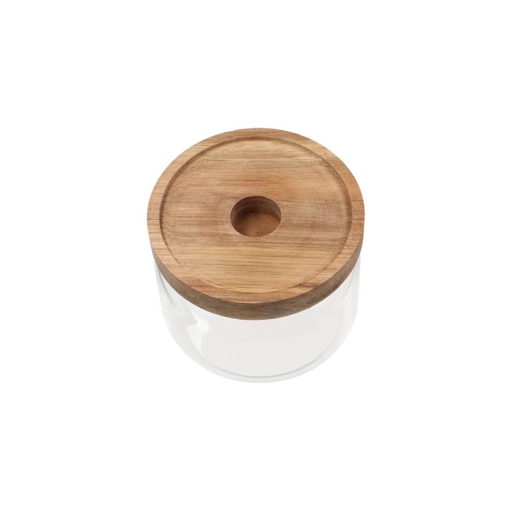 โหลแก้วฝาไม้เอนกประสงค์สำหรับเ - Food Storage Glass Round บทวิจารณ์และราคา