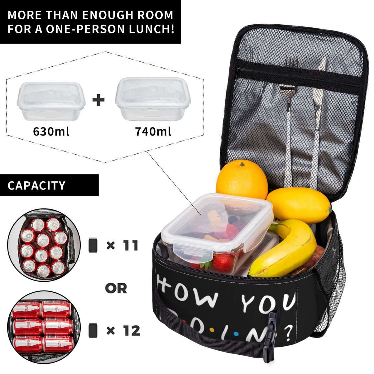 กระเป๋าใส่อาหารกลางวันลายคำคมต - Food Storage How To บทวิจารณ์และราคา