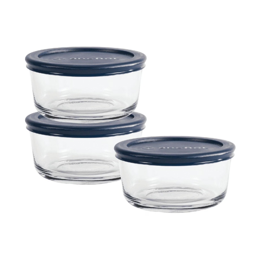 ภาชนะเก็บอาหารแก้วพร้อมฝาปิด A - Food Storage Glass Round บทวิจารณ์และราคา
