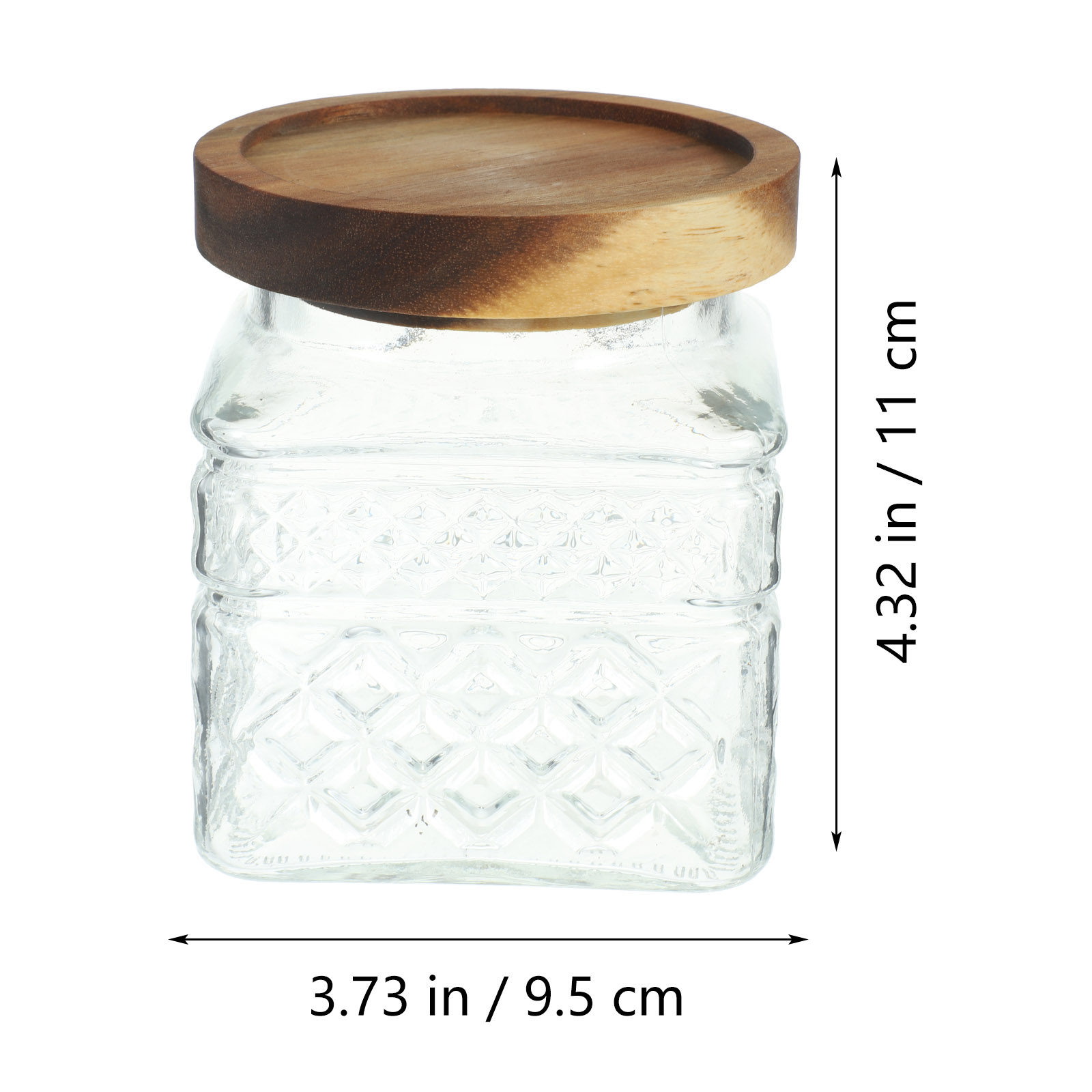 โหลแก้วใสพร้อมฝาไม้ โหลเก็บของ - Food Storage Jars With Wooden Lids บทวิจารณ์และราคา