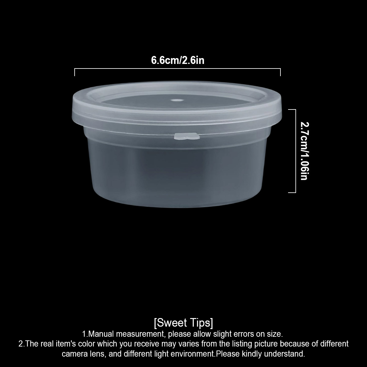 10/20/40 แพ็ค ภาชนะใส่สไลม์ขนา - Food Storage Plastic Container บทวิจารณ์และราคา