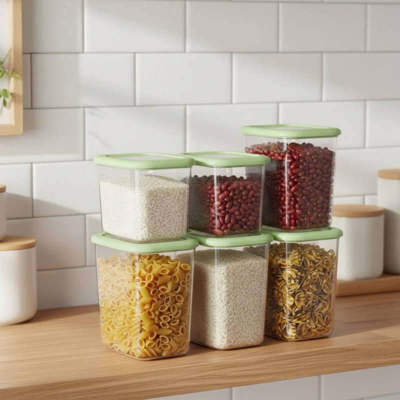 ชุดกล่องถนอมอาหารสุญญากาศ 6 ชิ - Food Storage Plastic Container บทวิจารณ์และราคา
