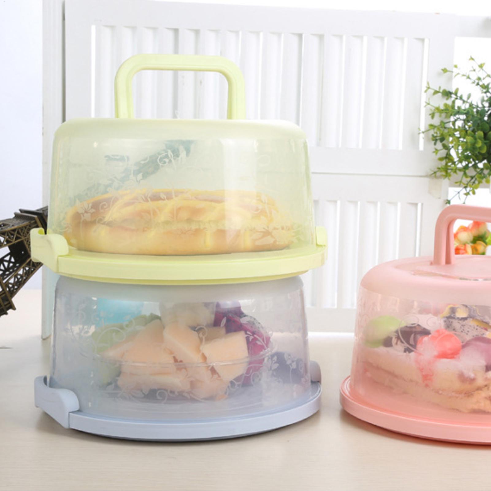 กล่องใส่เค้กแบบพกพา กล่องเก็บอ - Food Storage Plastic Container บทวิจารณ์และราคา