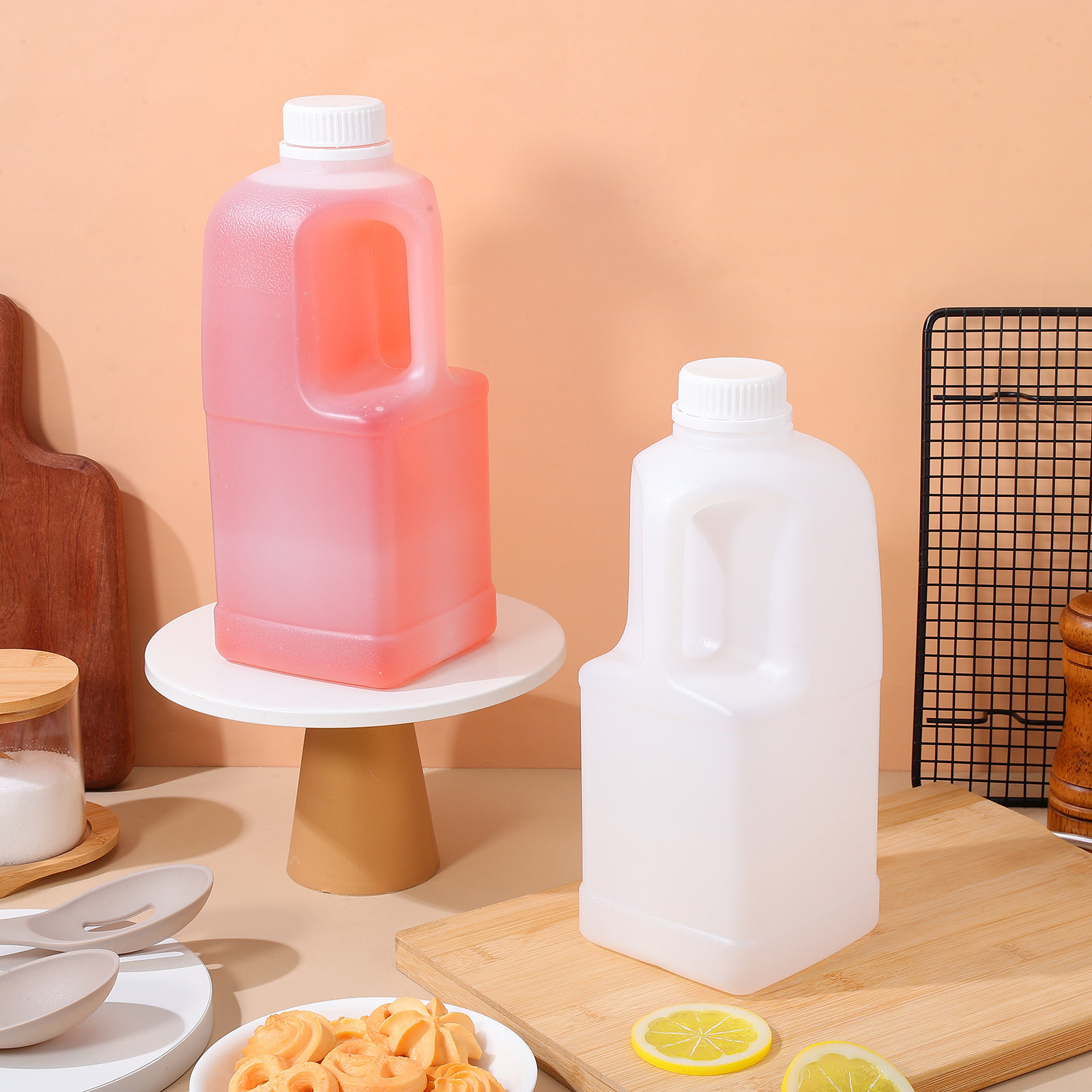เหยือกเก็บน้ำขนาดใหญ่ 2 แกลลอน - Food Storage Plastic Container บทวิจารณ์และราคา