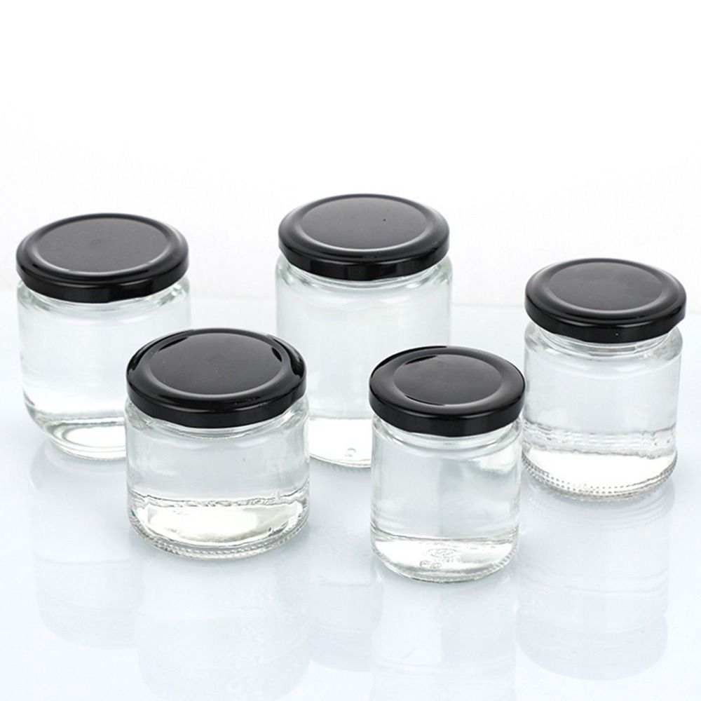 ขวดแก้วฝาปิดสุญญากาศสีดำ 1 ชิ้ - Food Storage Glass Round บทวิจารณ์และราคา
