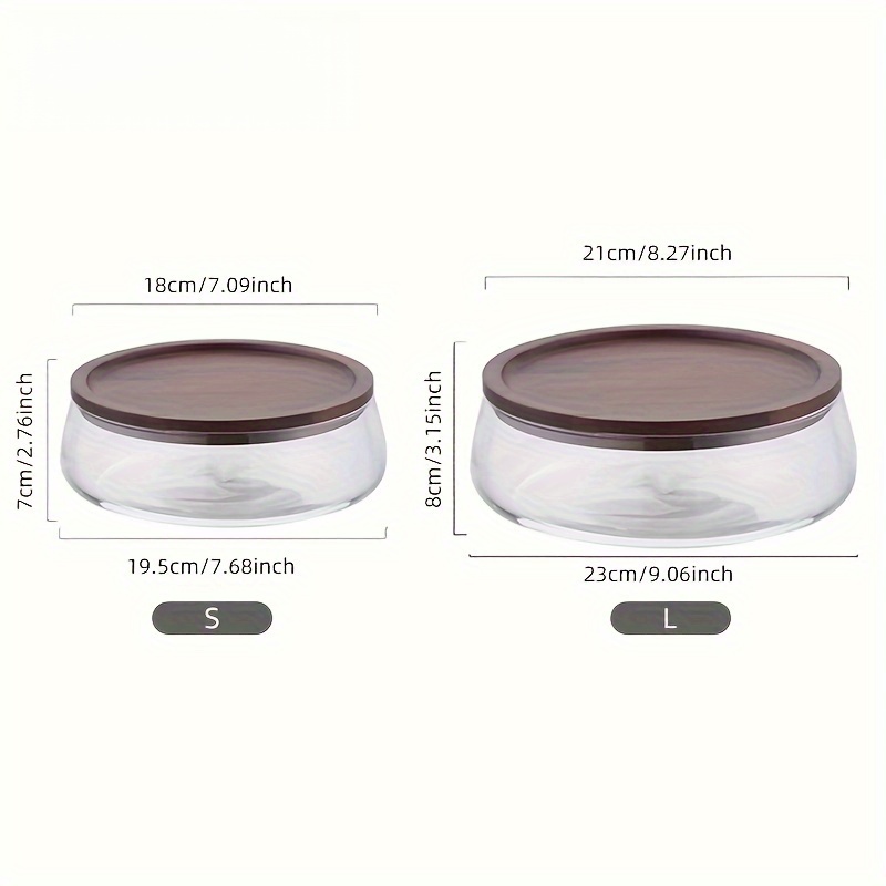 โหลแก้วพร้อมฝาไม้ – ภาชนะปิดผน - Food Storage Jars With Wooden Lids บทวิจารณ์และราคา