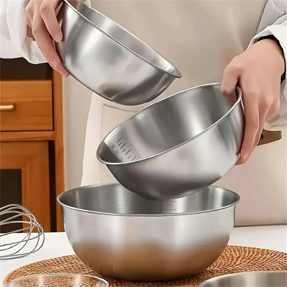 ชุดชามสแตนเลส 1-3 ใบ พร้อมสเกล - Food Storage Utensils บทวิจารณ์และราคา