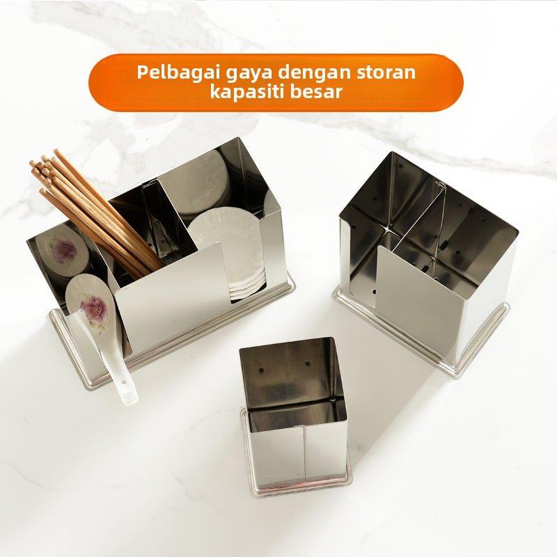 กล่องเก็บตะเกียบและช้อนสแตนเลส - Food Storage Utensils บทวิจารณ์และราคา