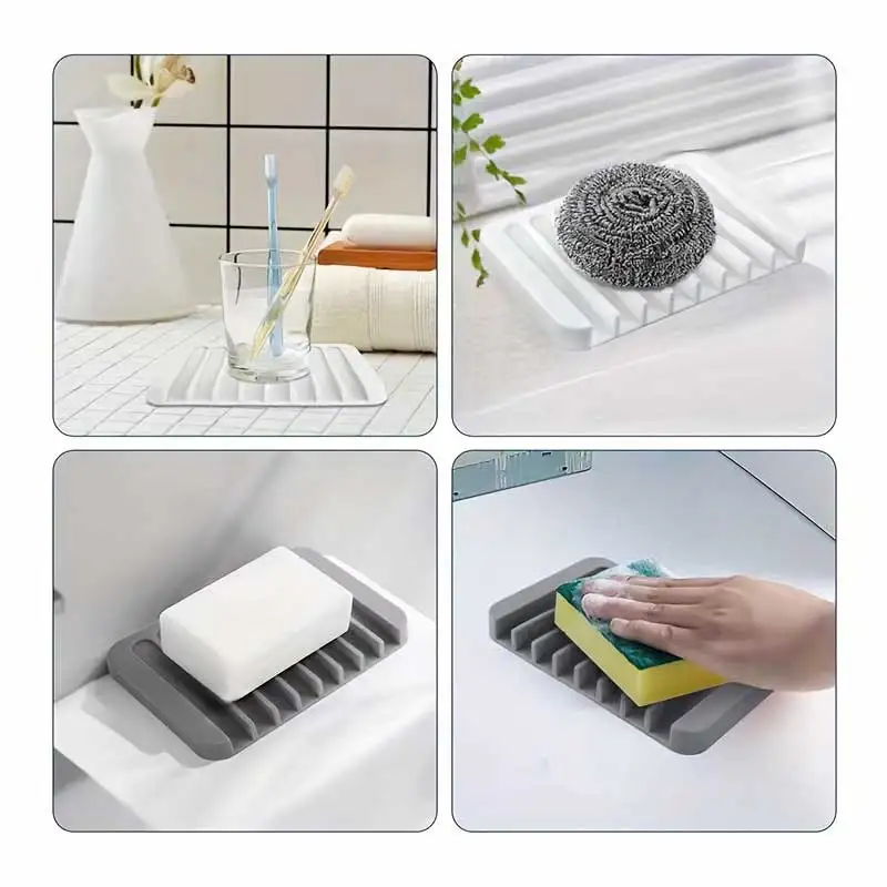 กล่องใส่สบู่ซิลิโคนแบบใหม่ 1 ช - Food Storage Cabinet For Kitchen บทวิจารณ์และราคา