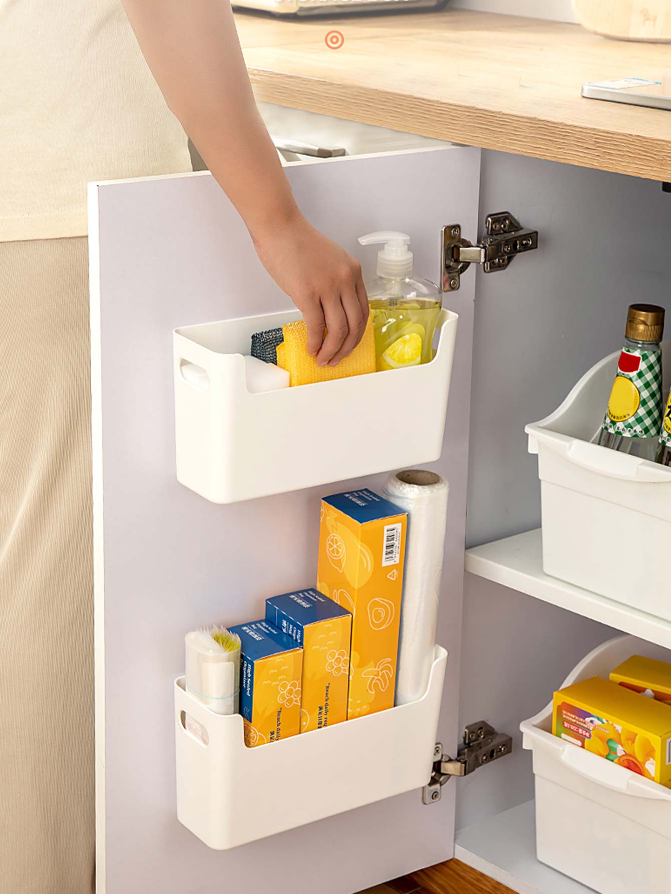 กล่องเก็บของติดผนังแบบไม่ต้องเ - Food Storage Cabinet For Kitchen บทวิจารณ์และราคา