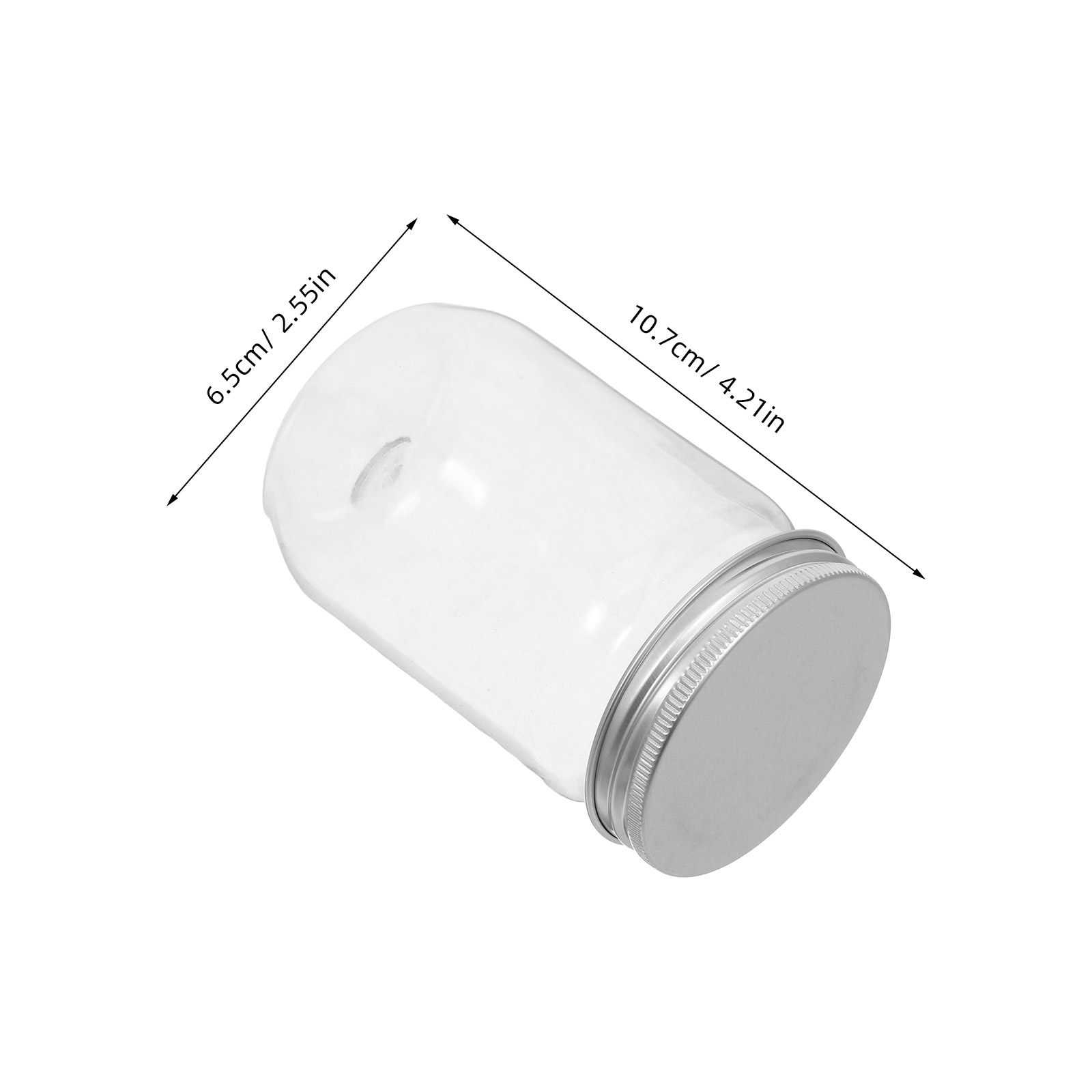ขวดโหลพลาสติกใส 6 ชิ้น พร้อมฝา - Food Storage Plastic Container บทวิจารณ์และราคา
