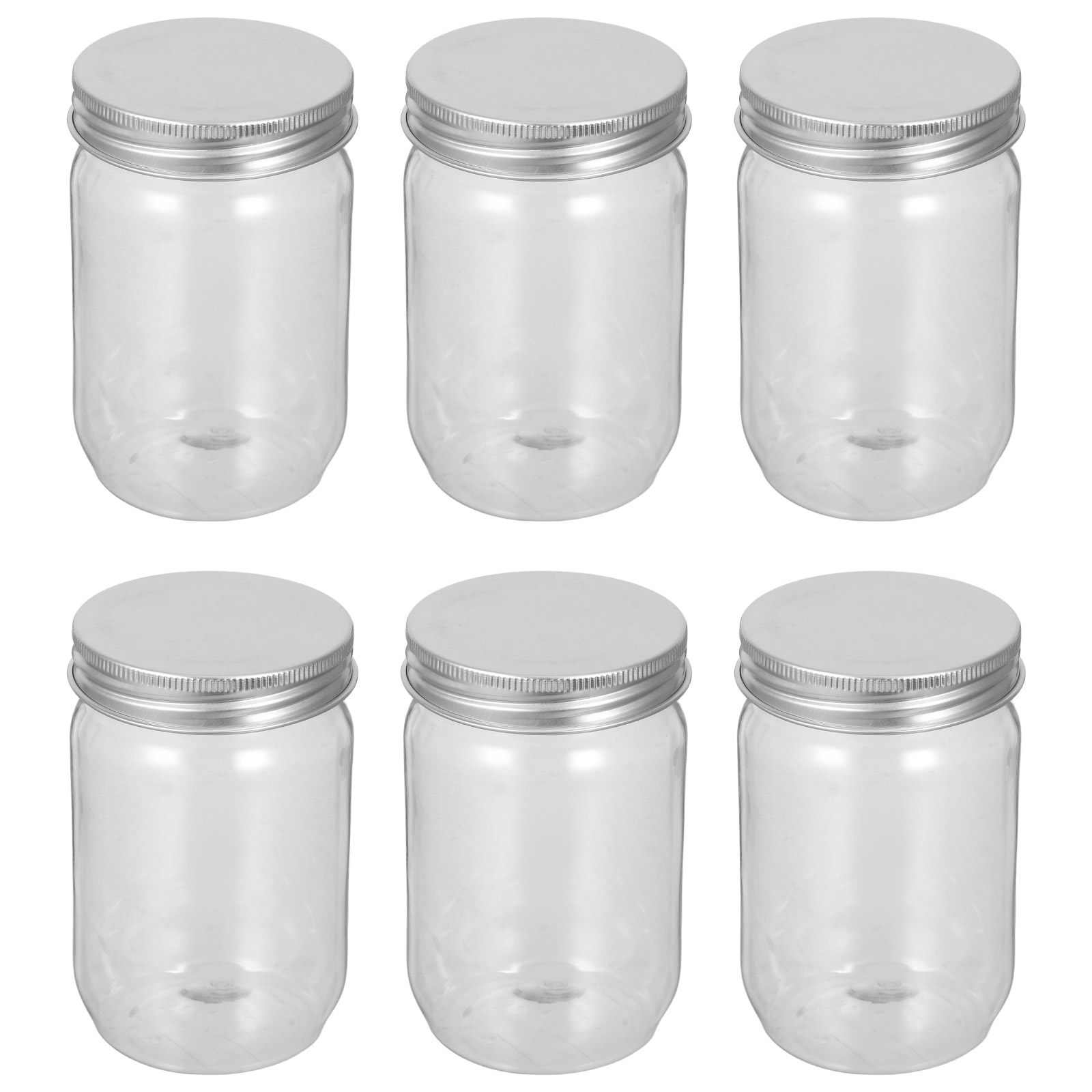 ขวดโหลพลาสติกใส 6 ชิ้น พร้อมฝา - Food Storage Plastic Container บทวิจารณ์และราคา