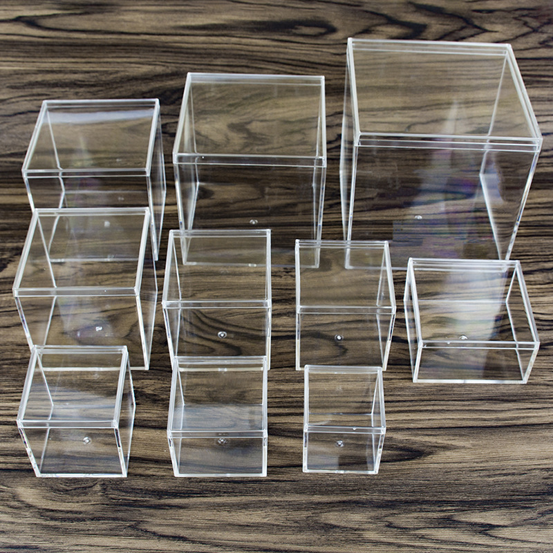 1ชิ้นกล่องอะคริลิคใสพร้อมฝาพลา - Food Storage Acrylic Containers บทวิจารณ์และราคา