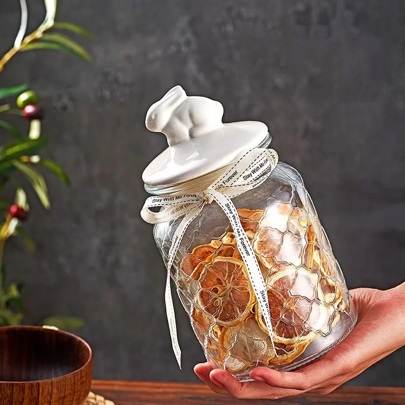 ขวดแก้วใสฝาปิดสนิท, ฝาเซรามิก, - Food Storage Acrylic Containers บทวิจารณ์และราคา