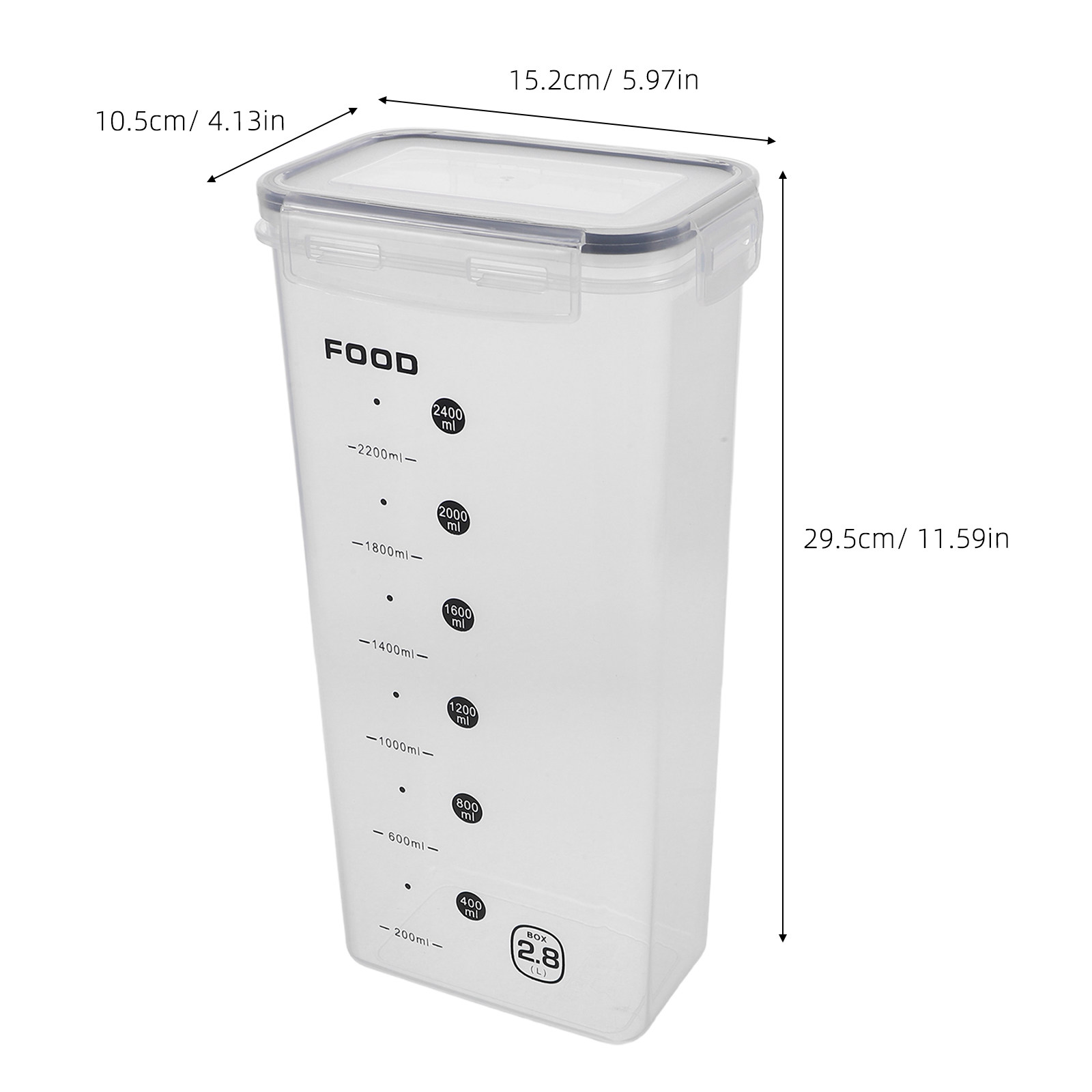 ภาชนะเก็บอาหารแห้งแบบโปร่งใส 2 - Food Storage Plastic Container บทวิจารณ์และราคา