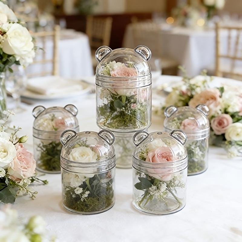 6/10 ชิ้นการ์ตูนหมีกัวซีกล่องเ - Food Storage Acrylic Containers บทวิจารณ์และราคา